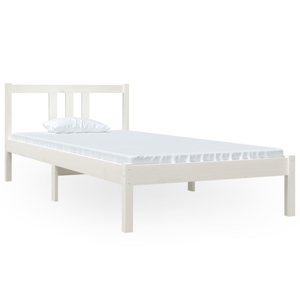 Bedframe massief hout wit 90x200 cm is nu te koop bij PeponiXL, paradijselijk wonen!