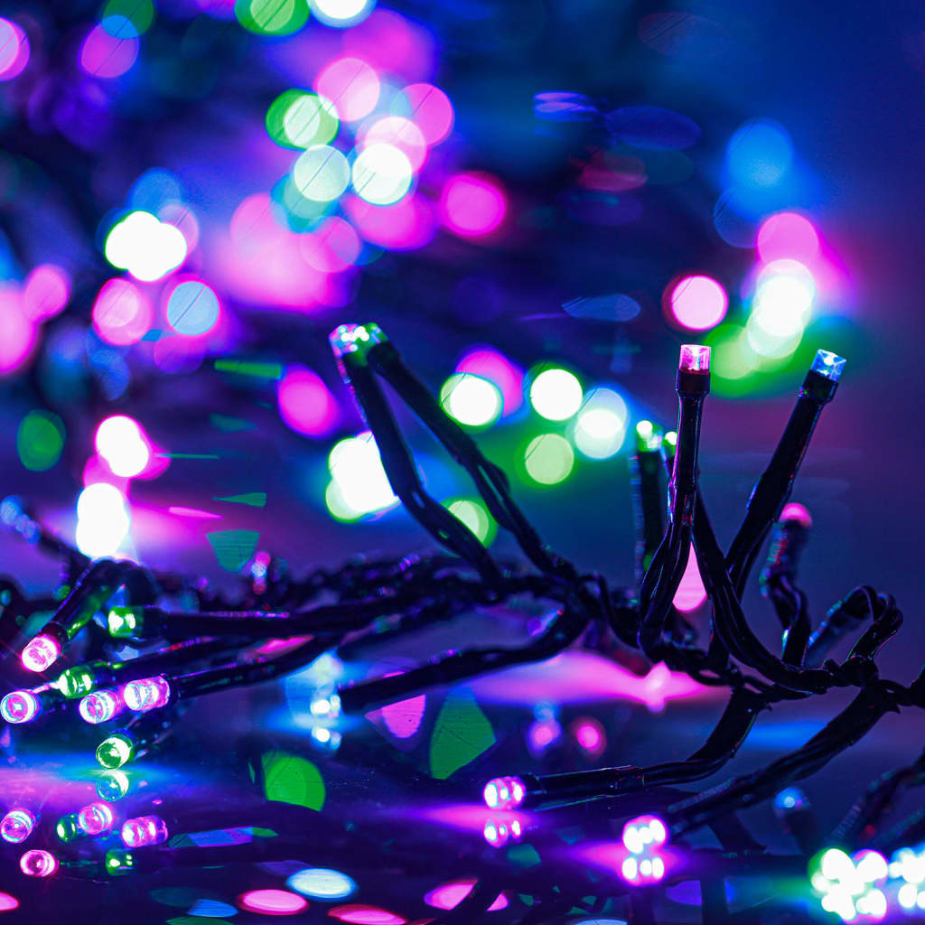 Lichtslinger cluster met 1000 LED's pastel meerkleurig PVC is nu te koop bij PeponiXL, paradijselijk wonen!