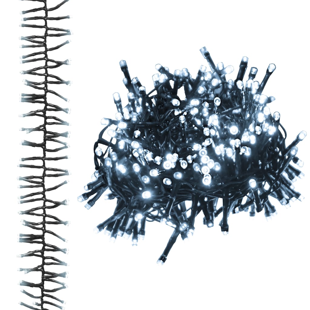 Lichtslinger cluster met 2000 LED's koudwit 17 m PVC is nu te koop bij PeponiXL, paradijselijk wonen!