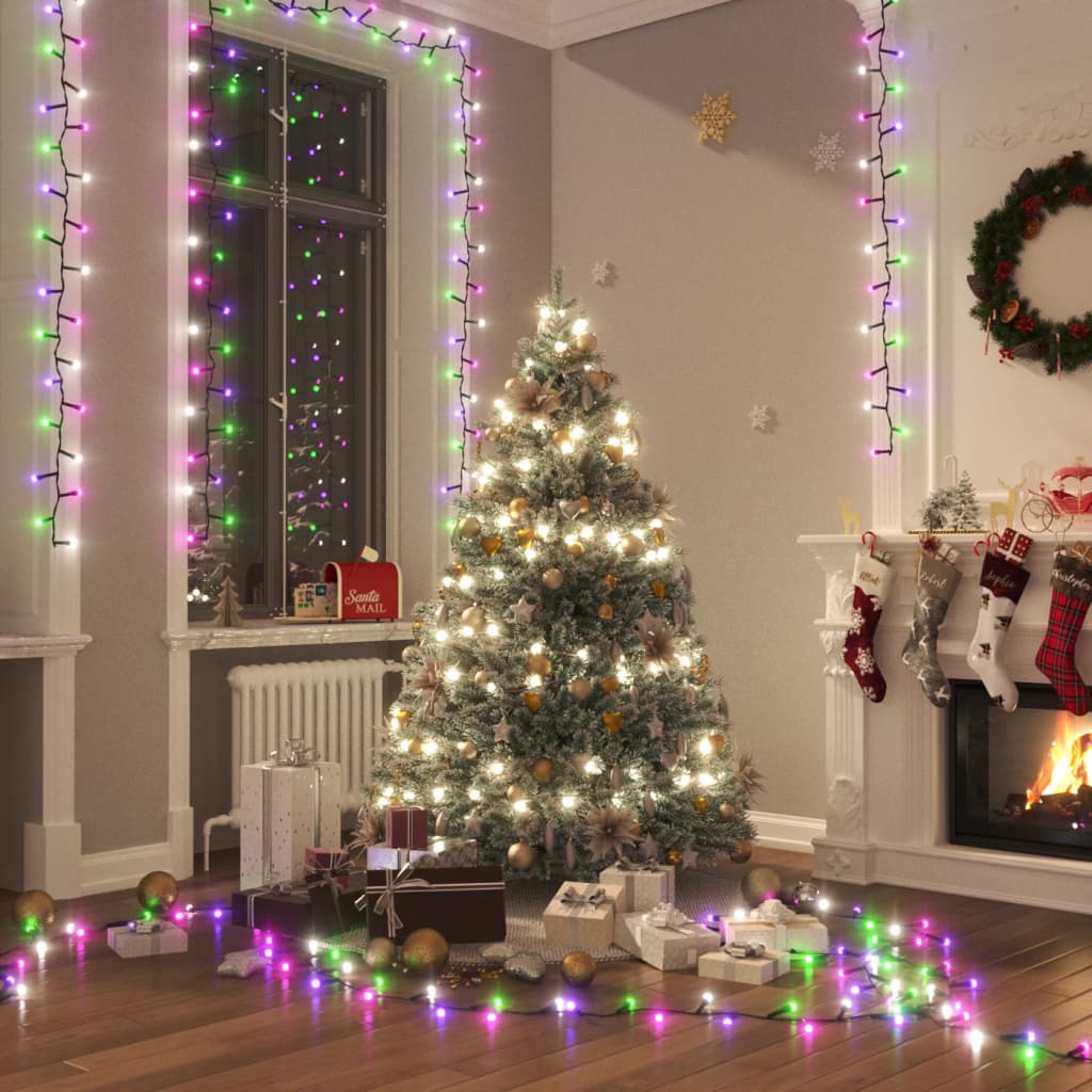 Lichtslinger compact met 400 LED's pastel meerkleurig 13 m PVC is nu te koop bij PeponiXL, paradijselijk wonen!