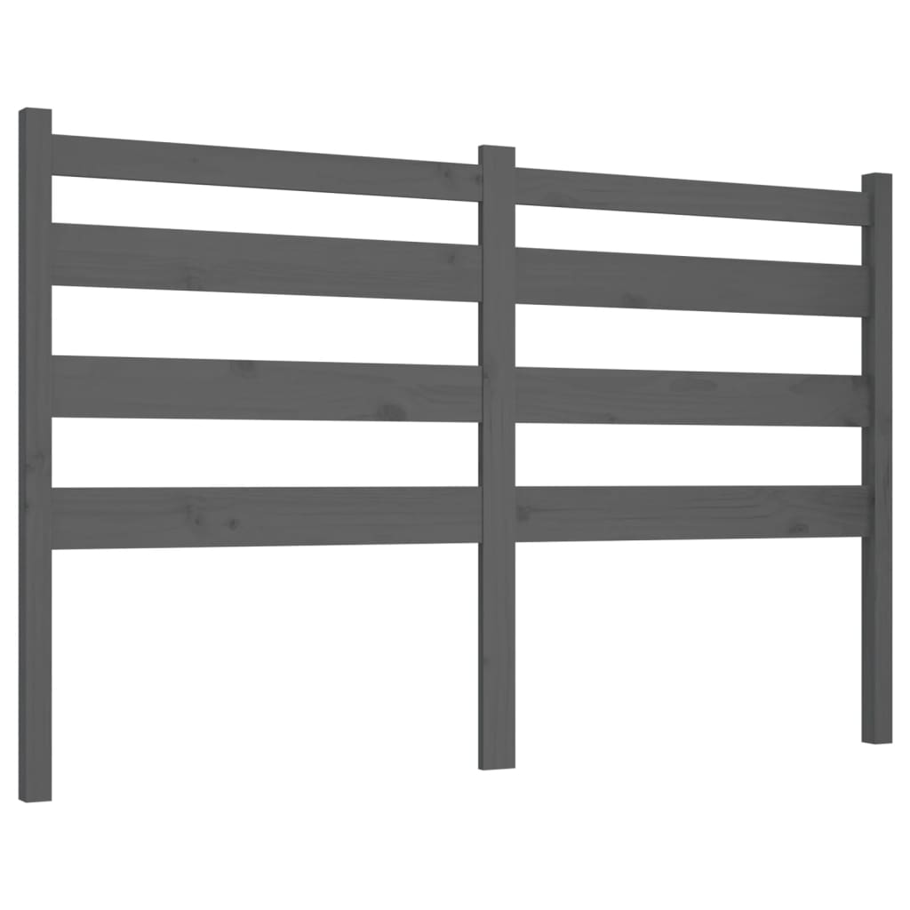Hoofdbord 156x4x100 cm massief grenenhout grijs is nu te koop bij PeponiXL, paradijselijk wonen!