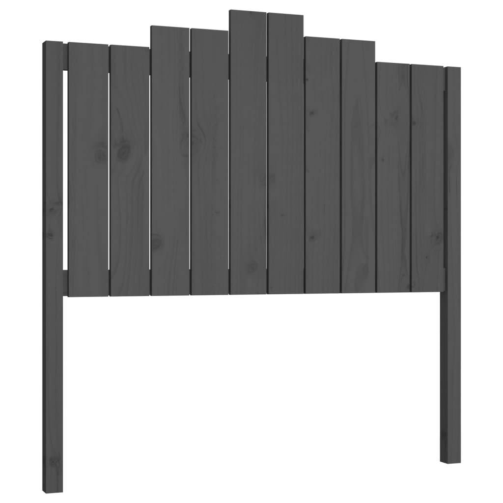 Hoofdbord 106x4x110 cm massief grenenhout grijs is nu te koop bij PeponiXL, paradijselijk wonen!