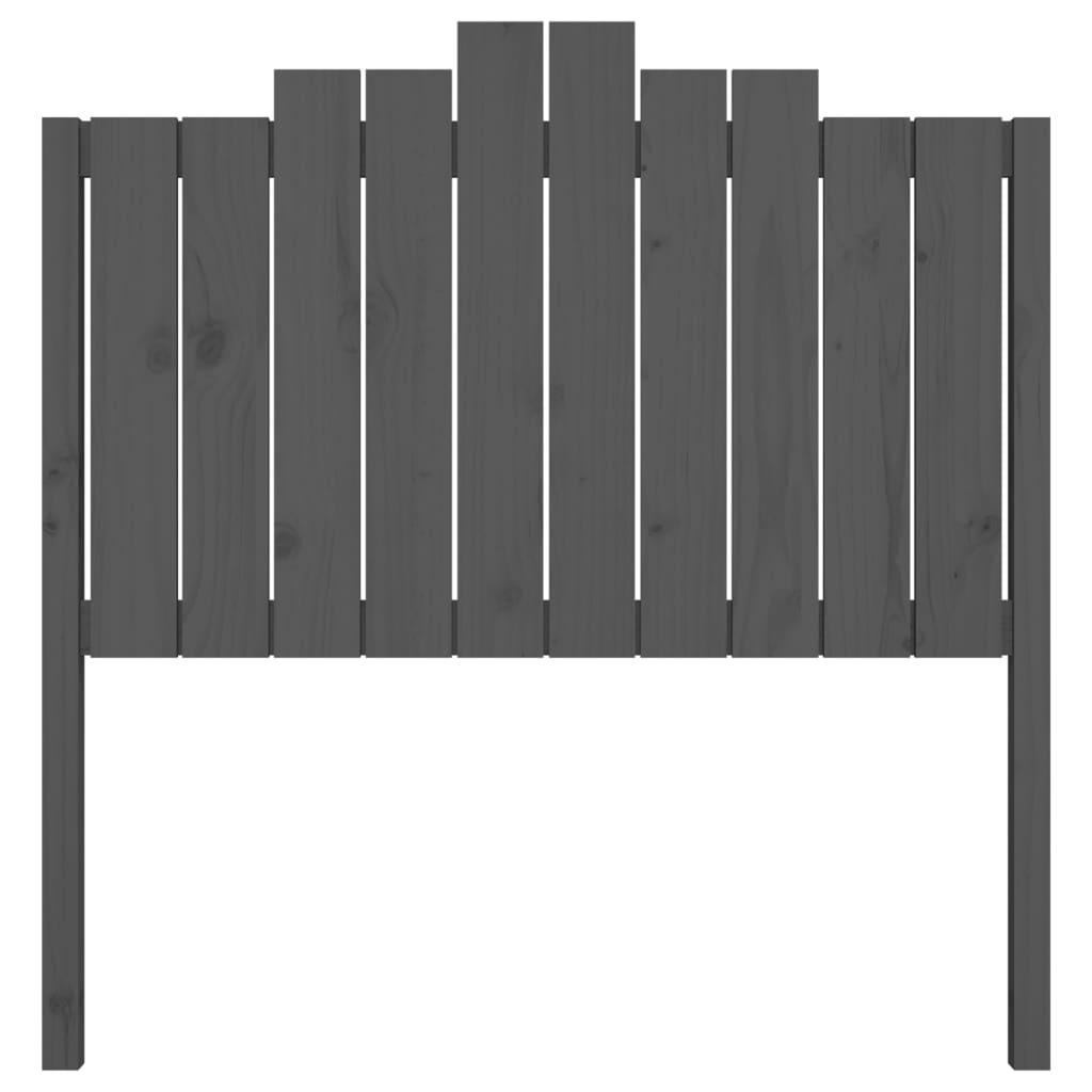 Hoofdbord 106x4x110 cm massief grenenhout grijs is nu te koop bij PeponiXL, paradijselijk wonen!