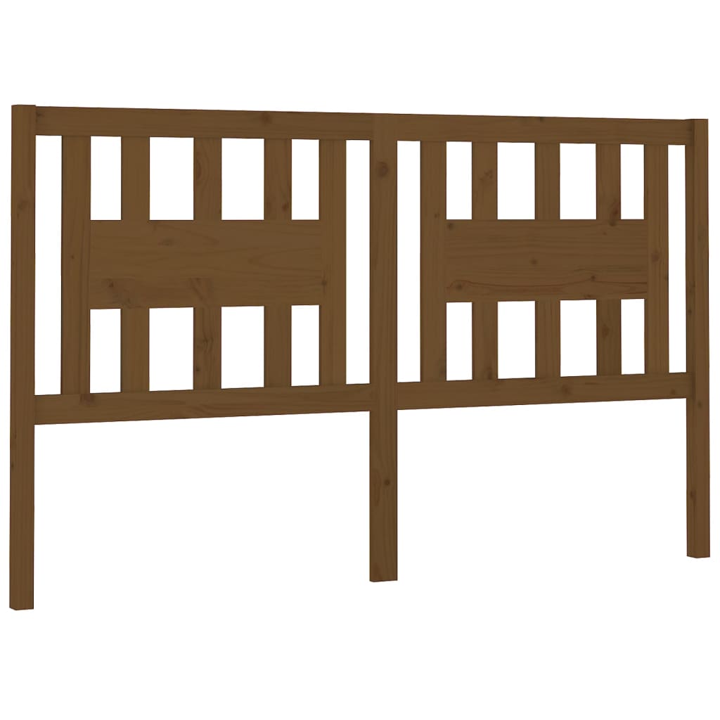 Hoofdbord 206x4x100 cm massief grenenhout honingbruin is nu te koop bij PeponiXL, paradijselijk wonen!