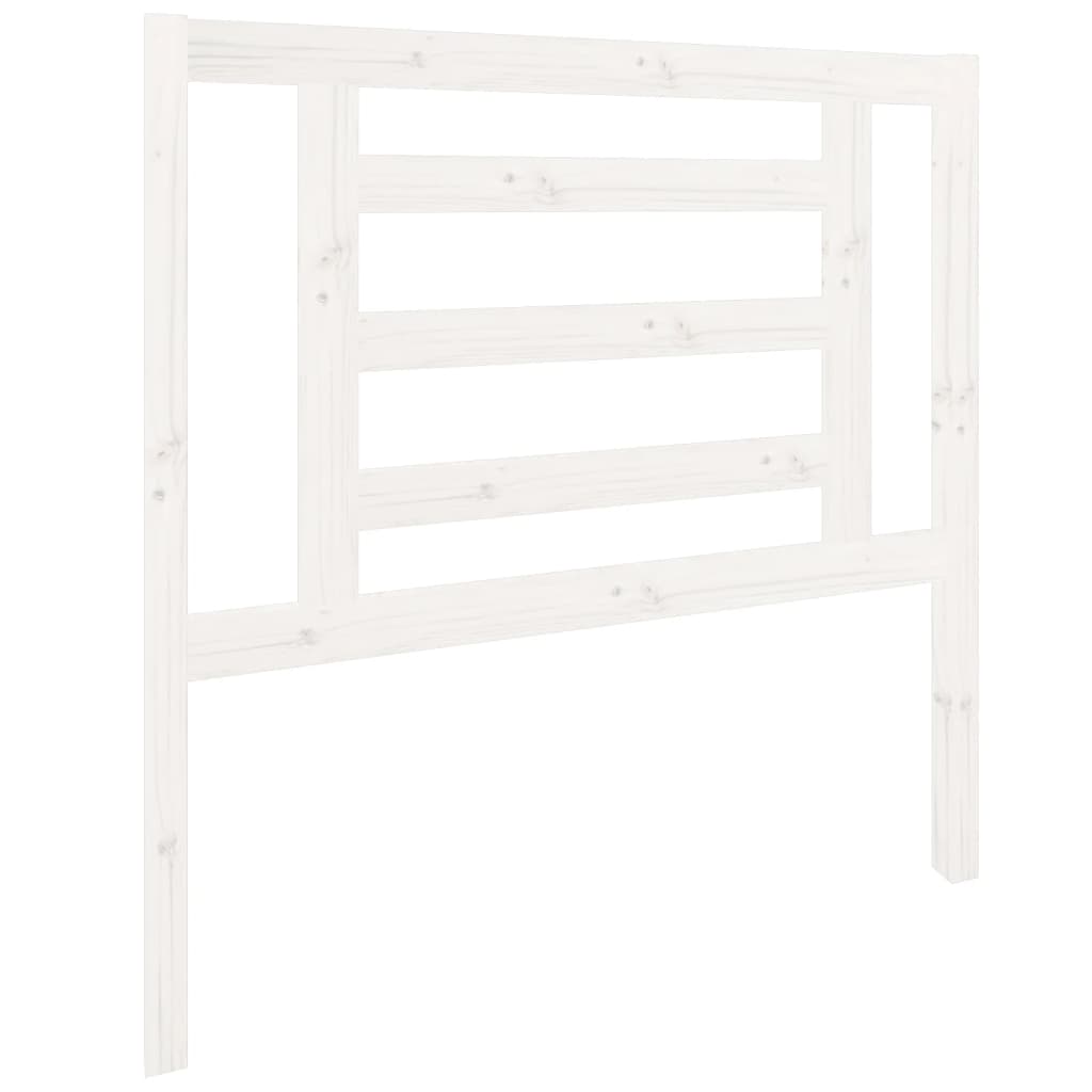 Hoofdbord 96x4x100 cm massief grenenhout wit is nu te koop bij PeponiXL, paradijselijk wonen!