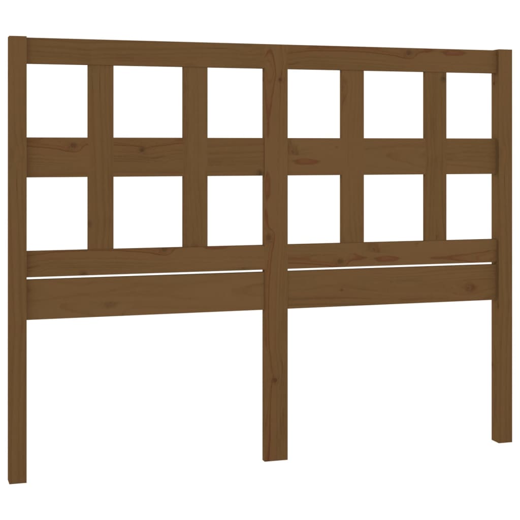 Hoofdbord 205,5x4x100 cm massief grenenhout honingbruin is nu te koop bij PeponiXL, paradijselijk wonen!