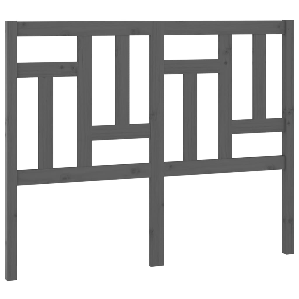 Hoofdbord 205,5x4x100 cm massief grenenhout grijs is nu te koop bij PeponiXL, paradijselijk wonen!