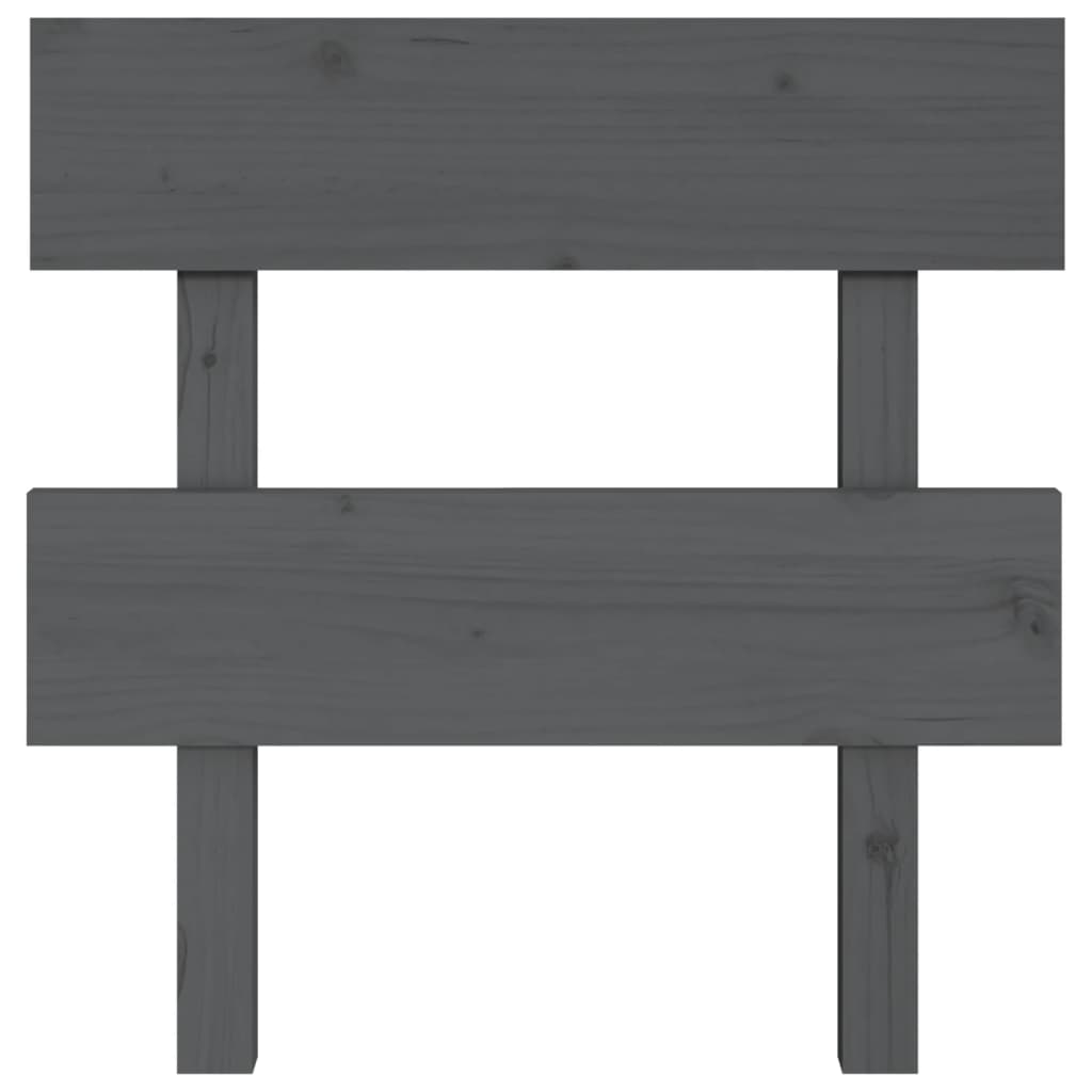 Hoofdbord 93,5x3x81 cm massief grenenhout grijs is nu te koop bij PeponiXL, paradijselijk wonen!