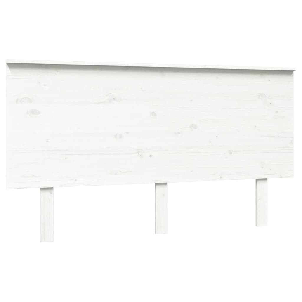Hoofdbord 144x6x82,5 cm massief grenenhout wit is nu te koop bij PeponiXL, paradijselijk wonen!