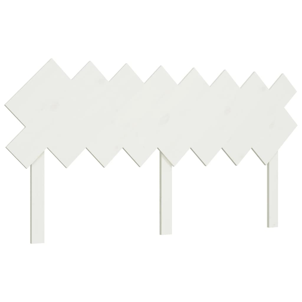 Hoofdbord 159,5x3x80,5 cm massief grenenhout wit is nu te koop bij PeponiXL, paradijselijk wonen!