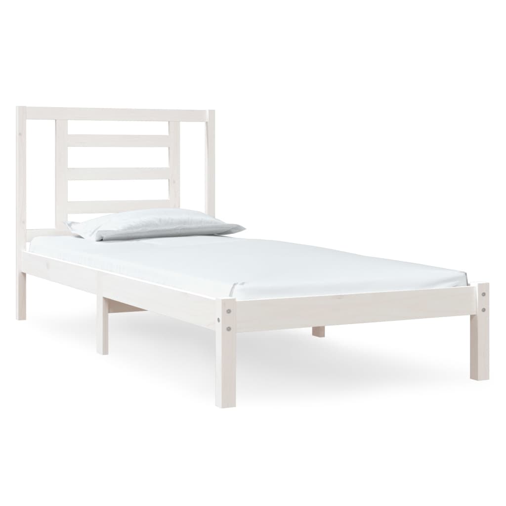 Bedframe zonder matras massief grenenhout wit 90x200 cm is nu te koop bij PeponiXL, paradijselijk wonen!