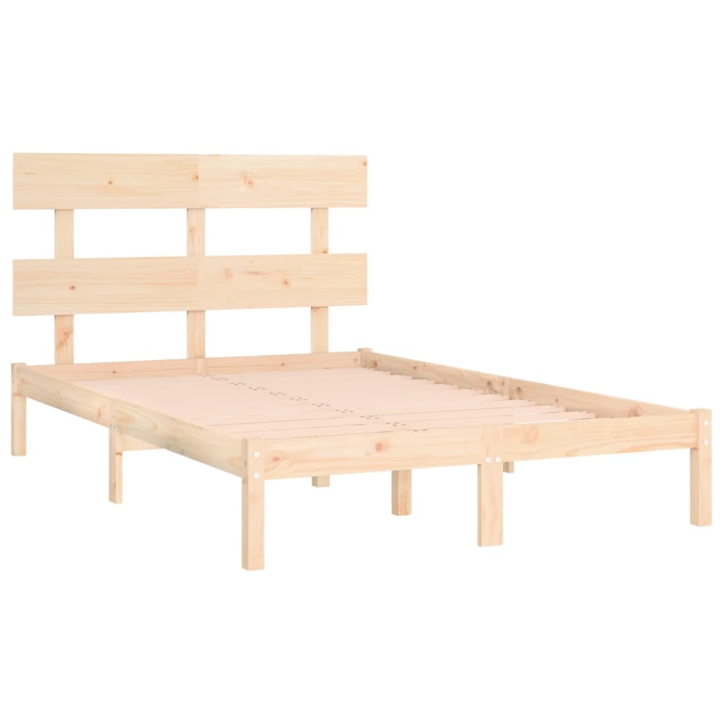 Bedframe massief hout 200x200 cm is nu te koop bij PeponiXL, paradijselijk wonen!