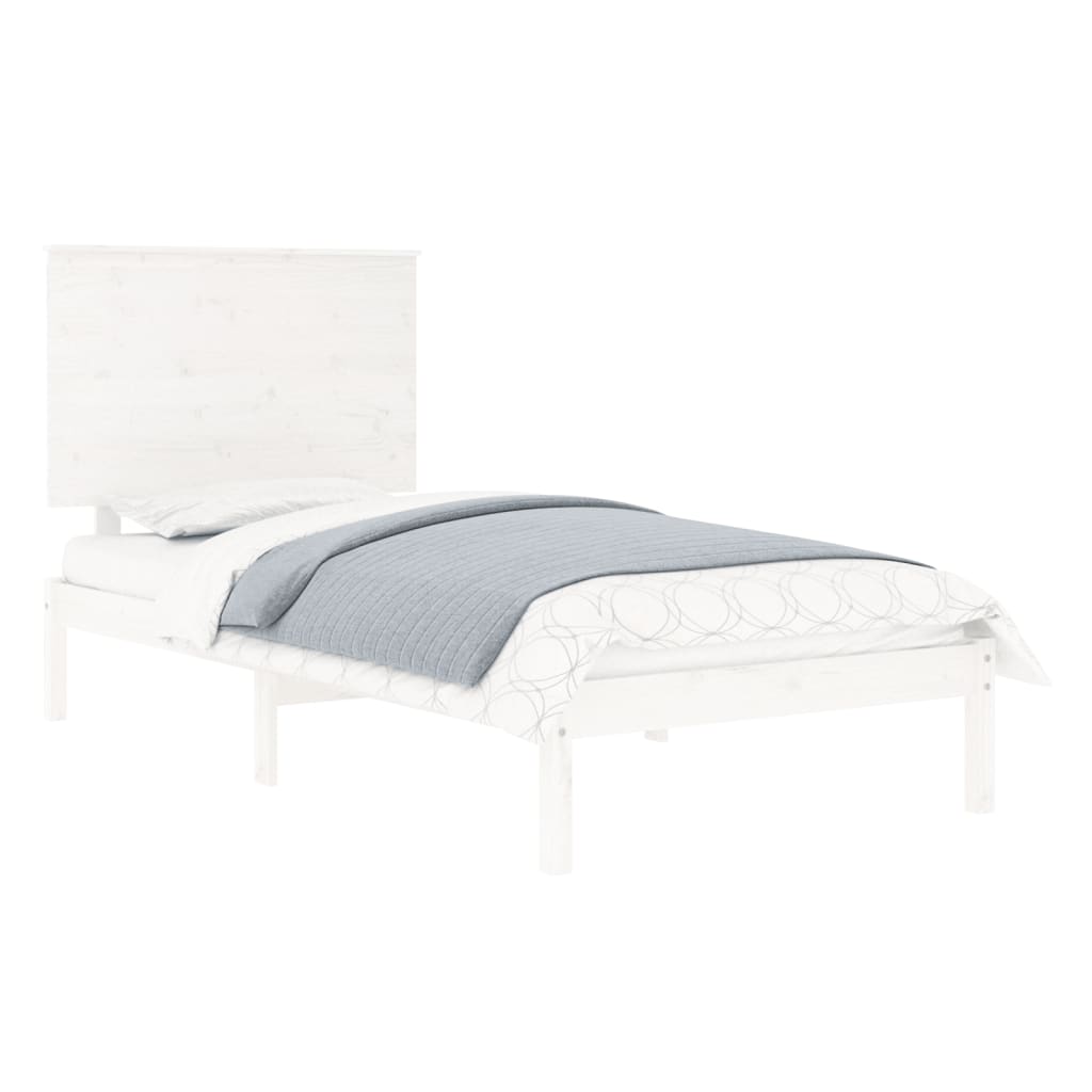 Bedframe zonder matras massief grenenhout wit 90x200 cm is nu te koop bij PeponiXL, paradijselijk wonen!