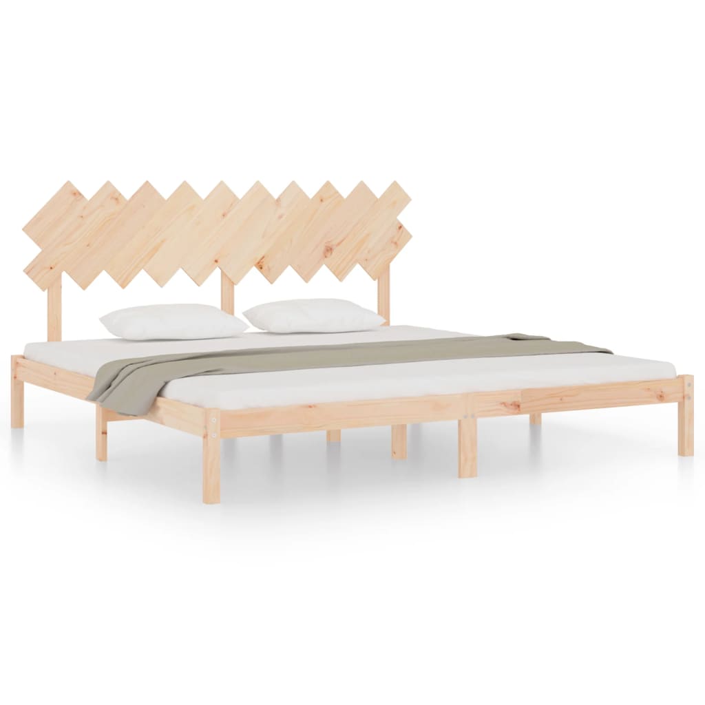 Bedframe massief hout 200x200 cm is nu te koop bij PeponiXL, paradijselijk wonen!