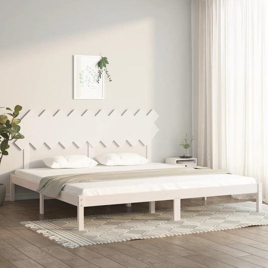 Bedframe massief hout wit 200x200 cm is nu te koop bij PeponiXL, paradijselijk wonen!