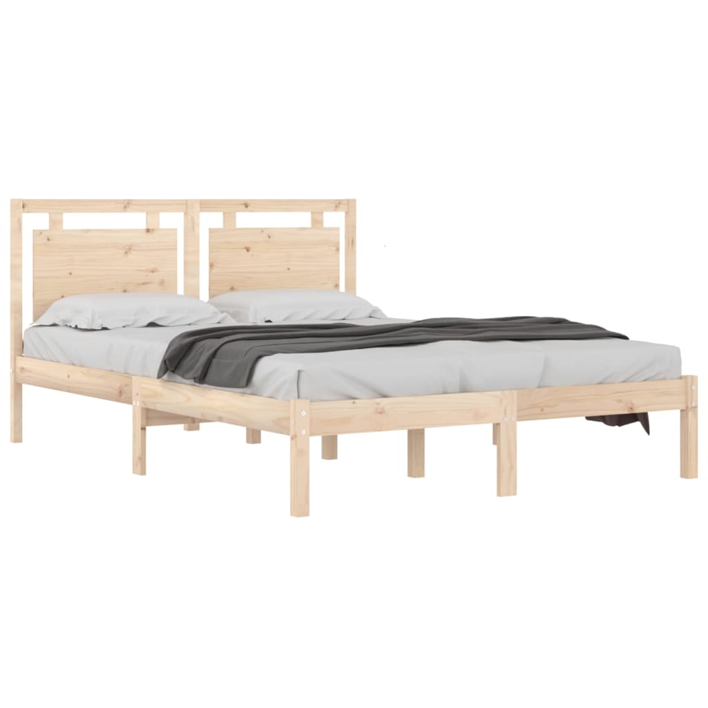 Bedframe massief hout 200x200 cm is nu te koop bij PeponiXL, paradijselijk wonen!