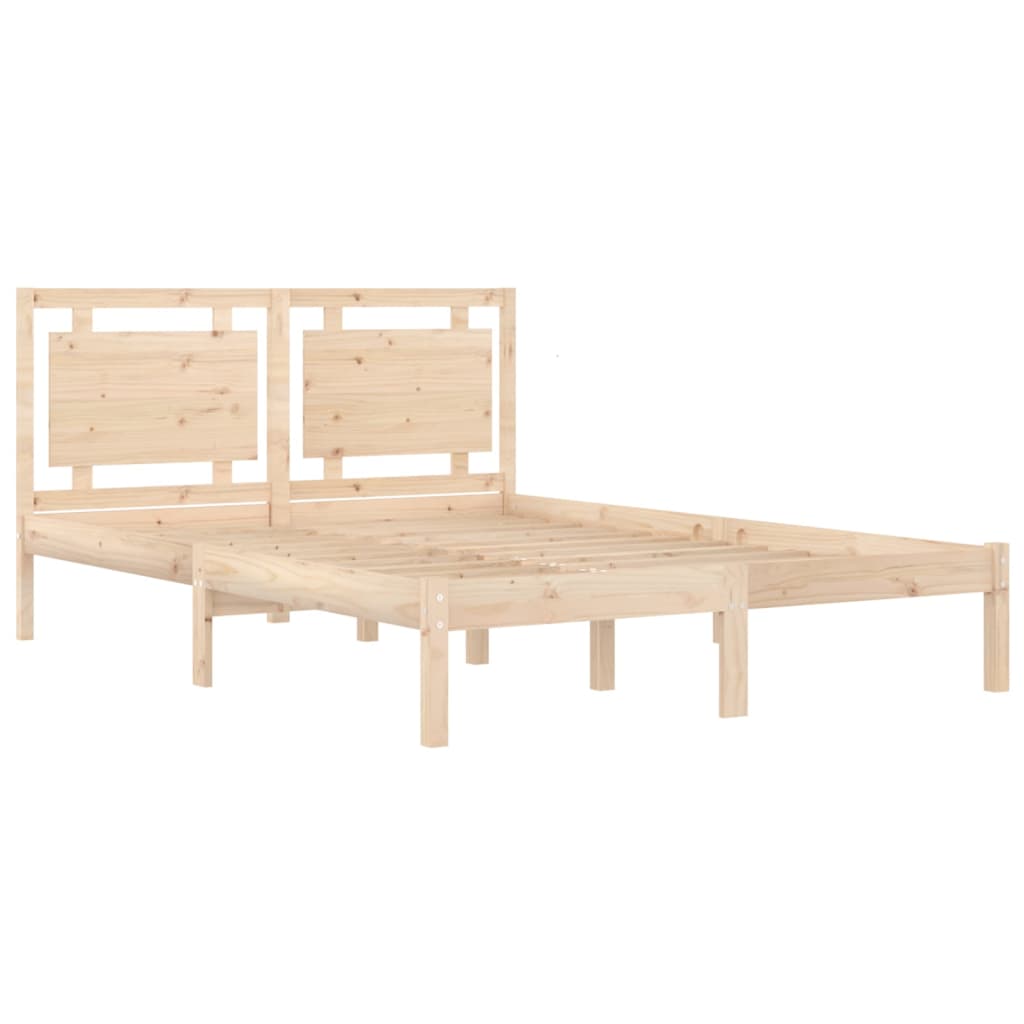 Bedframe massief hout 200x200 cm is nu te koop bij PeponiXL, paradijselijk wonen!