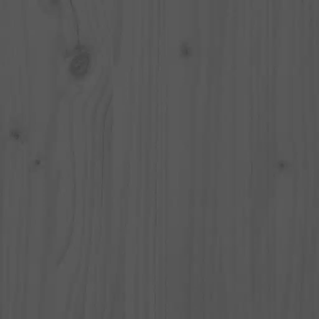 Bedframe massief hout grijs 200x200 cm is nu te koop bij PeponiXL, paradijselijk wonen!