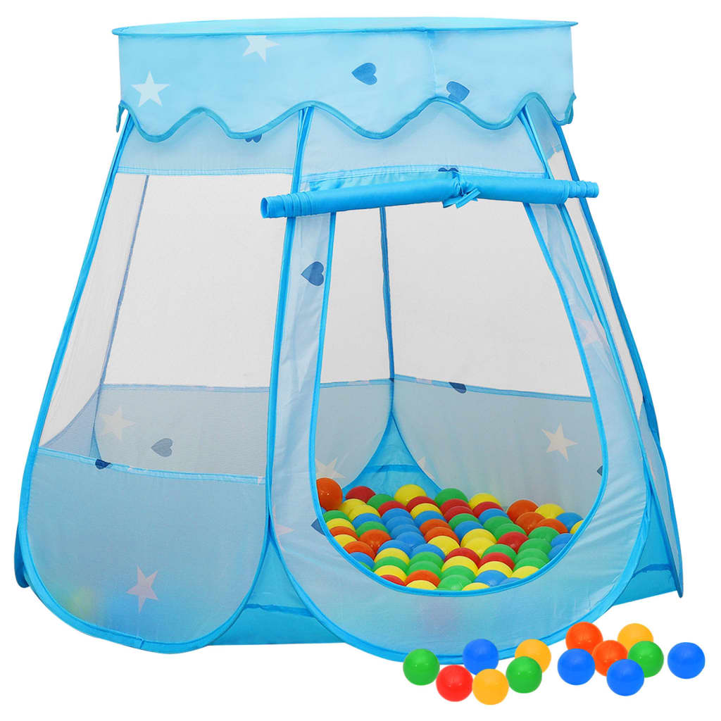 Kinderspeeltent met 250 ballen 102x102x82 cm blauw is nu te koop bij PeponiXL, paradijselijk wonen!