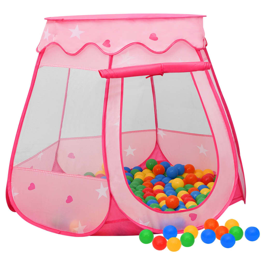 Kinderspeeltent met 250 ballen 102x102x82 cm roze is nu te koop bij PeponiXL, paradijselijk wonen!
