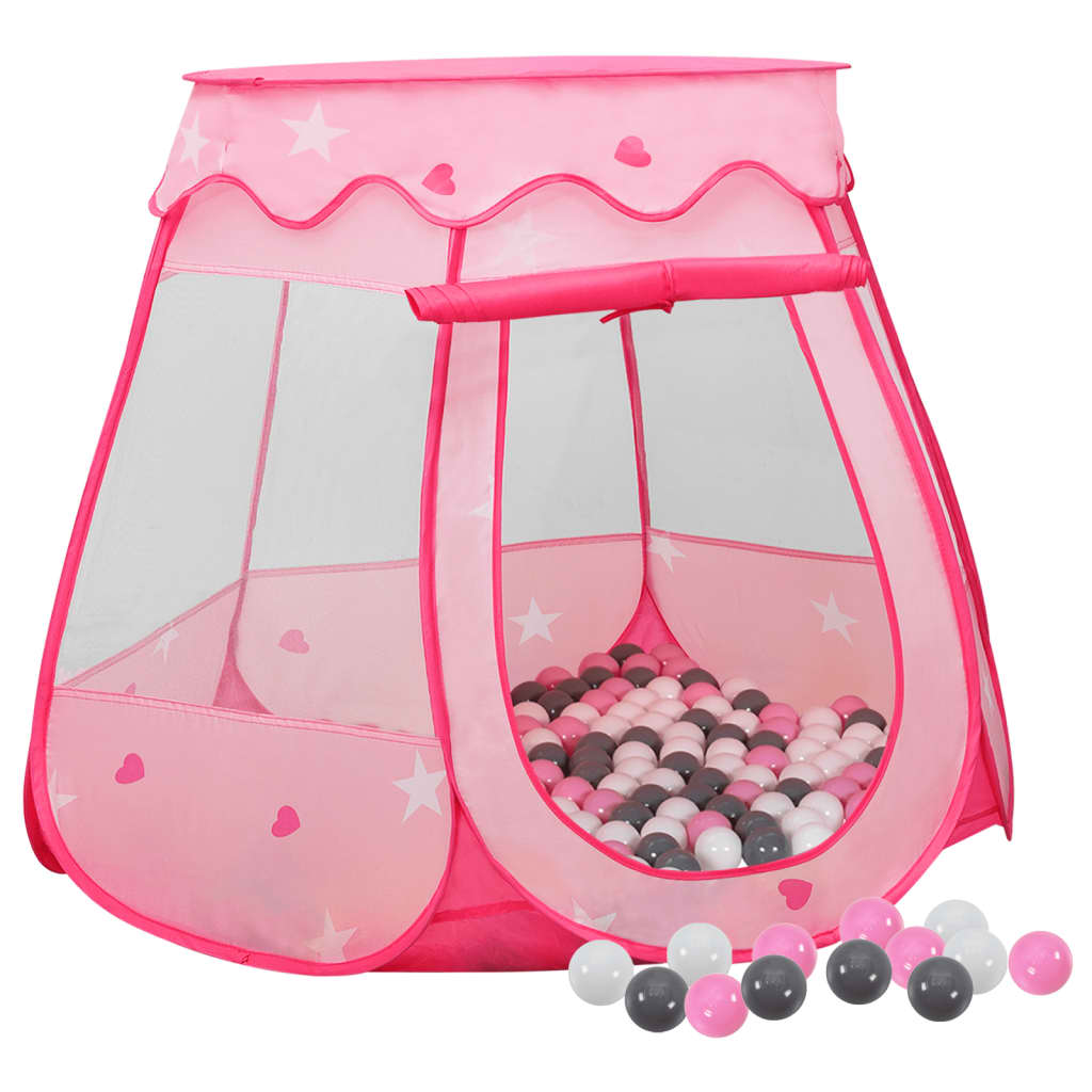 Kinderspeeltent met 250 ballen 102x102x82 cm roze is nu te koop bij PeponiXL, paradijselijk wonen!