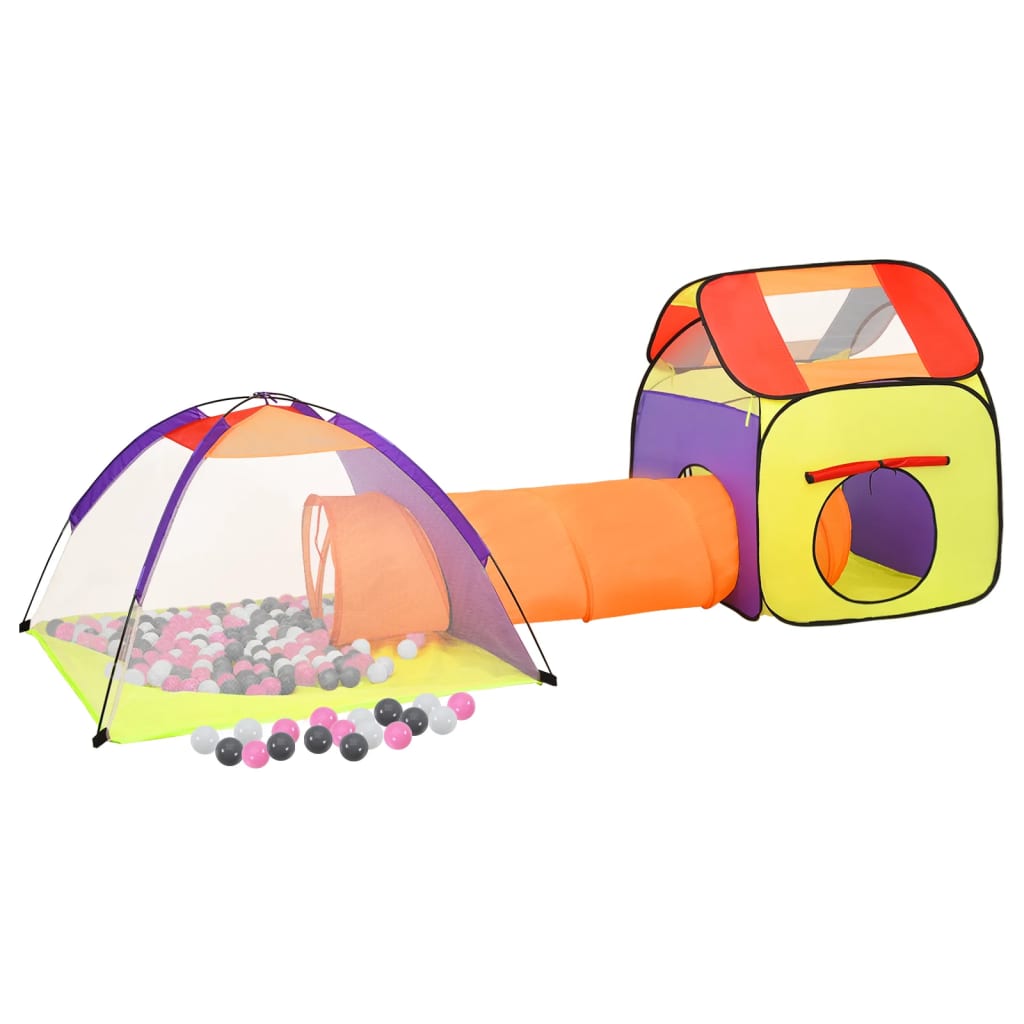 Kinderspeeltent met 250 ballen 338x123x111 cm meerkleurig is nu te koop bij PeponiXL, paradijselijk wonen!