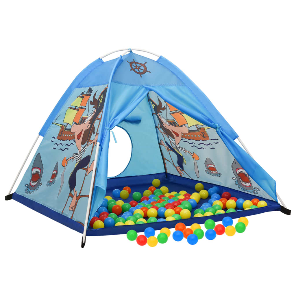 Kinderspeeltent met 250 ballen 120x120x90 cm blauw is nu te koop bij PeponiXL, paradijselijk wonen!