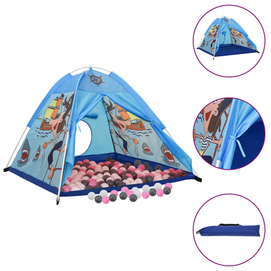 Kinderspeeltent met 250 ballen 120x120x90 cm blauw is nu te koop bij PeponiXL, paradijselijk wonen!