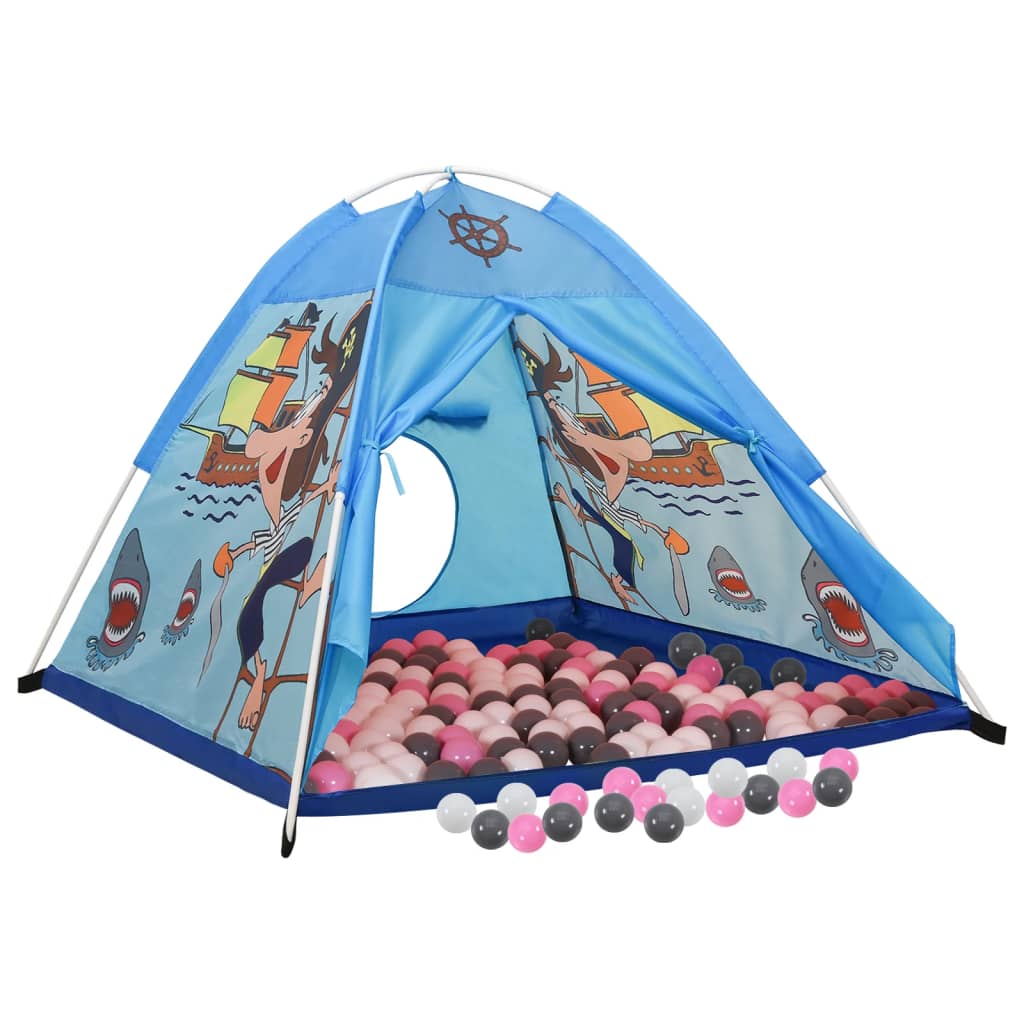 Kinderspeeltent met 250 ballen 120x120x90 cm blauw is nu te koop bij PeponiXL, paradijselijk wonen!