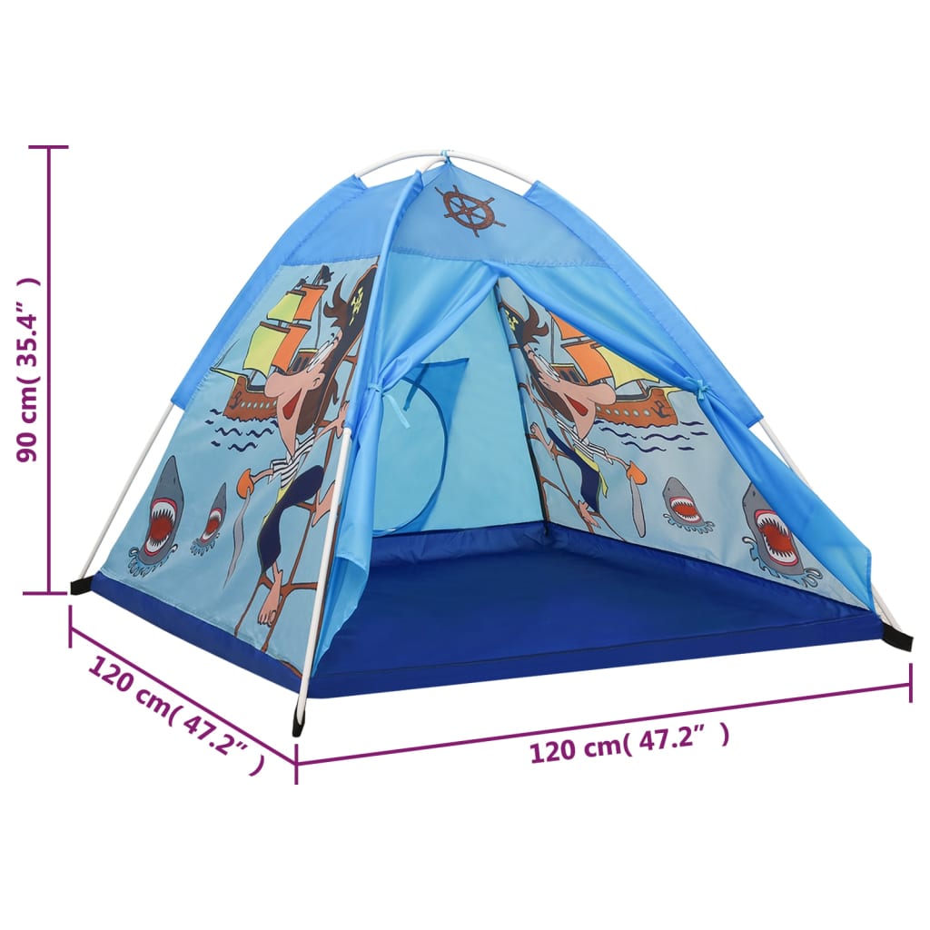 Kinderspeeltent met 250 ballen 120x120x90 cm blauw is nu te koop bij PeponiXL, paradijselijk wonen!