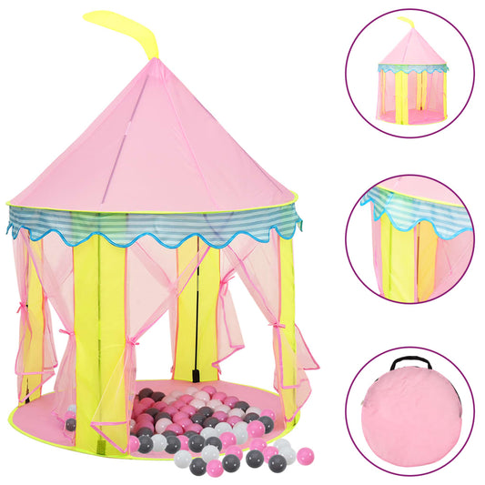 Kinderspeeltent met 250 ballen 100x100x127 cm roze is nu te koop bij PeponiXL, paradijselijk wonen!