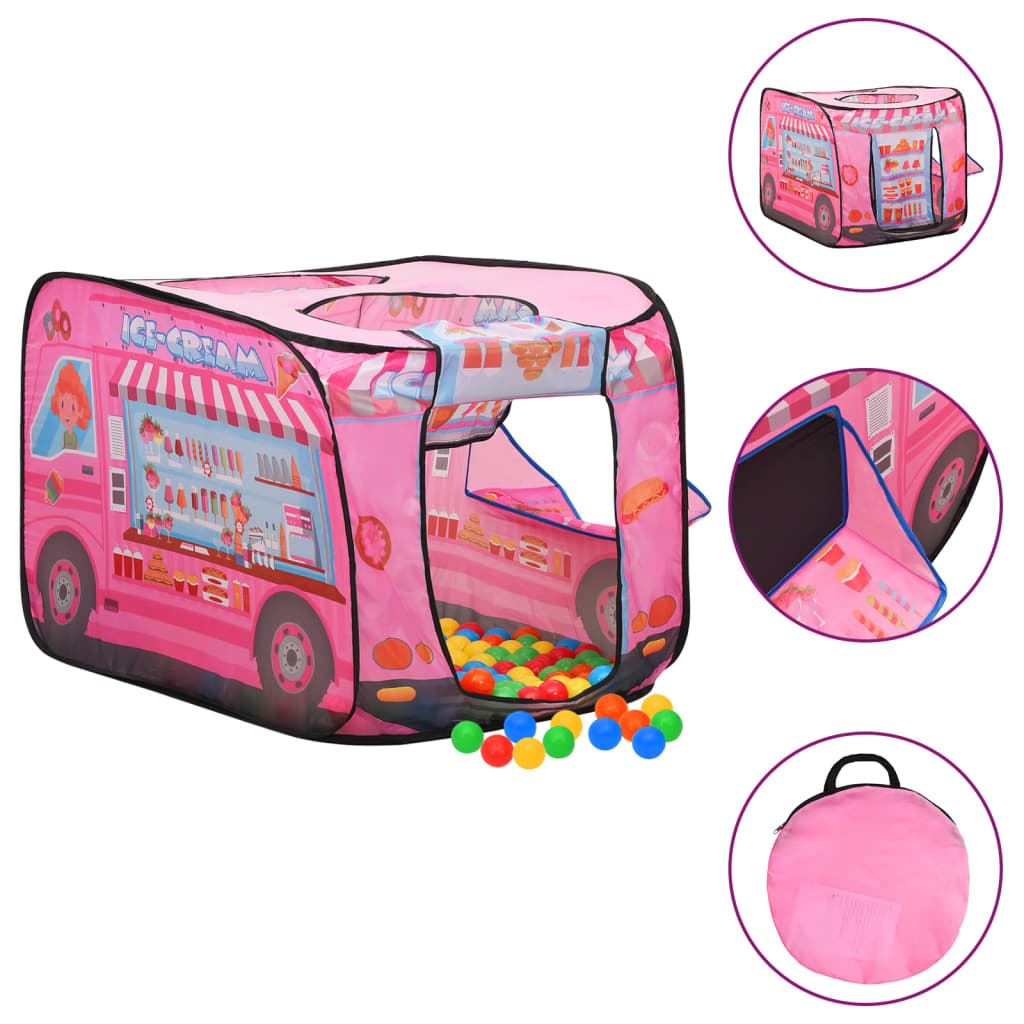 Kinderspeeltent met 250 ballen 70x112x70 cm roze is nu te koop bij PeponiXL, paradijselijk wonen!