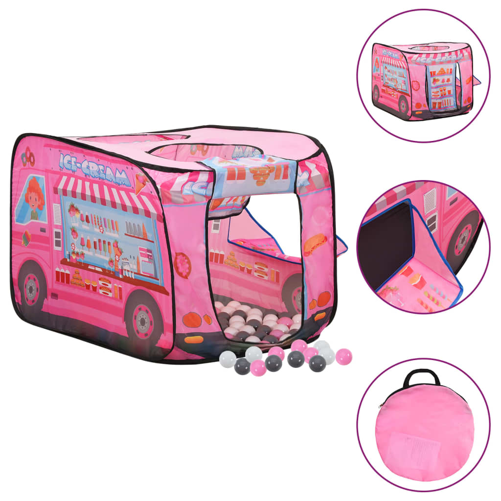 Kinderspeeltent met 250 ballen 70x112x70 cm roze is nu te koop bij PeponiXL, paradijselijk wonen!
