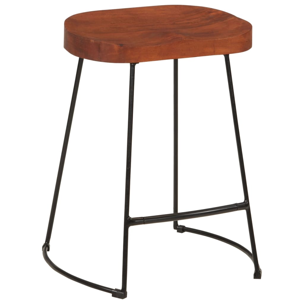 Barkrukken 2 st Gavin 45x38x53 cm massief mangohout is nu te koop bij PeponiXL, paradijselijk wonen!