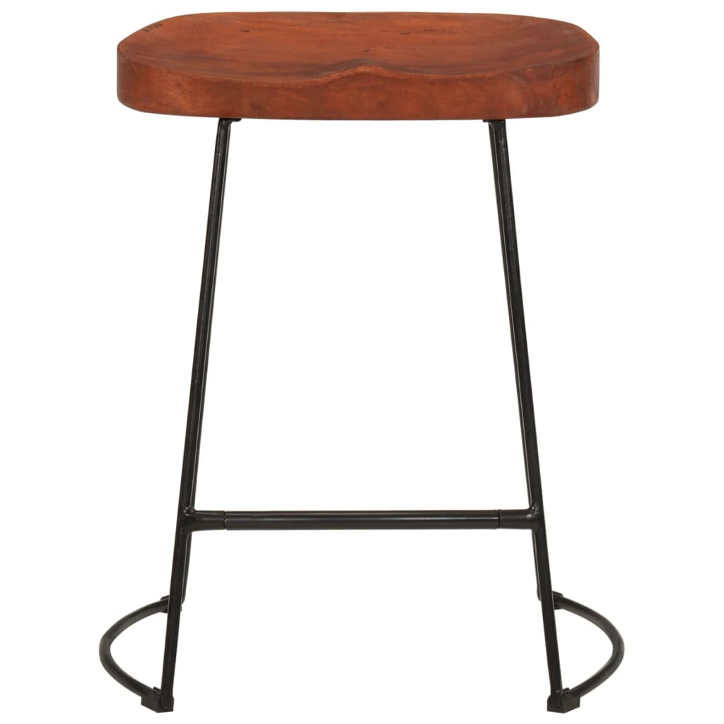 Barkrukken 2 st Gavin 45x38x53 cm massief mangohout is nu te koop bij PeponiXL, paradijselijk wonen!