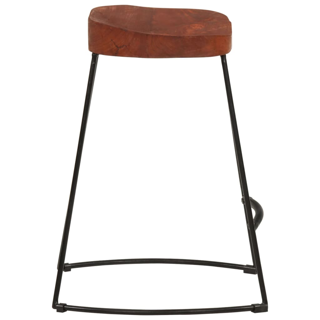 Barkrukken 2 st Gavin 45x38x53 cm massief mangohout is nu te koop bij PeponiXL, paradijselijk wonen!