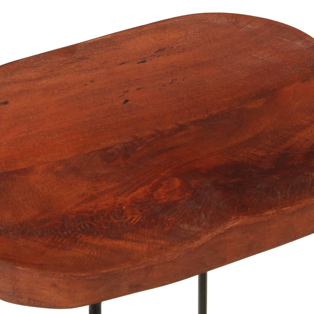 Barkrukken 2 st Gavin 45x38x53 cm massief mangohout is nu te koop bij PeponiXL, paradijselijk wonen!