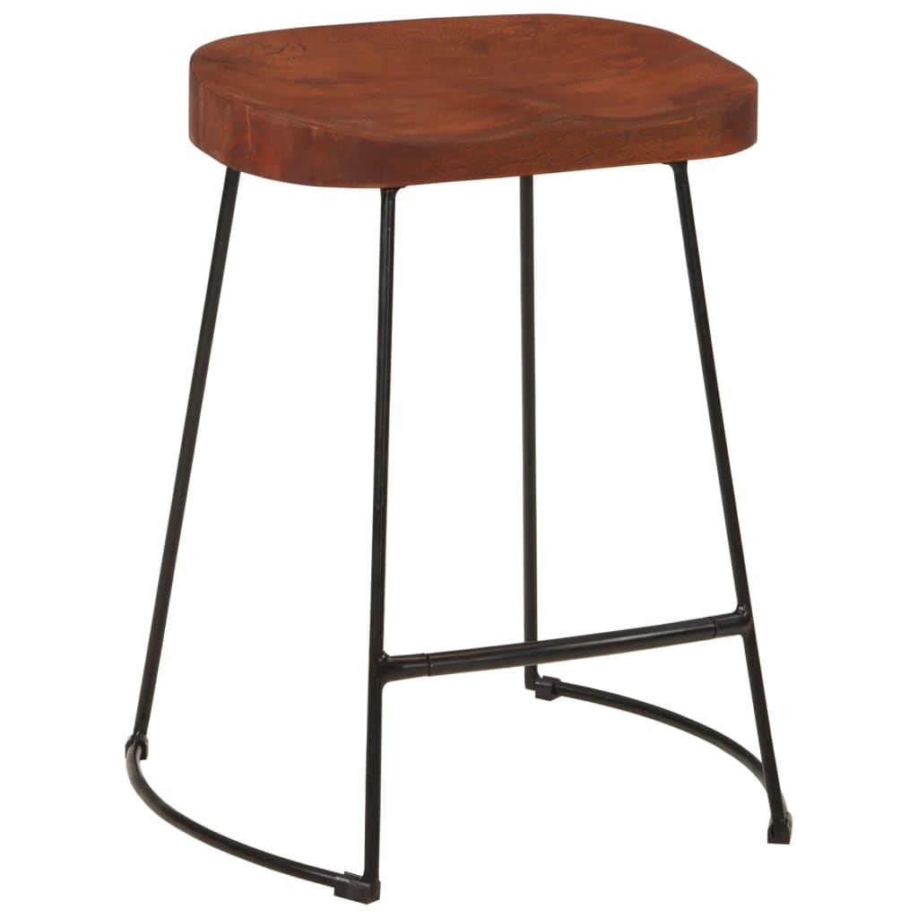 Barkrukken 2 st Gavin 45x38x53 cm massief mangohout is nu te koop bij PeponiXL, paradijselijk wonen!