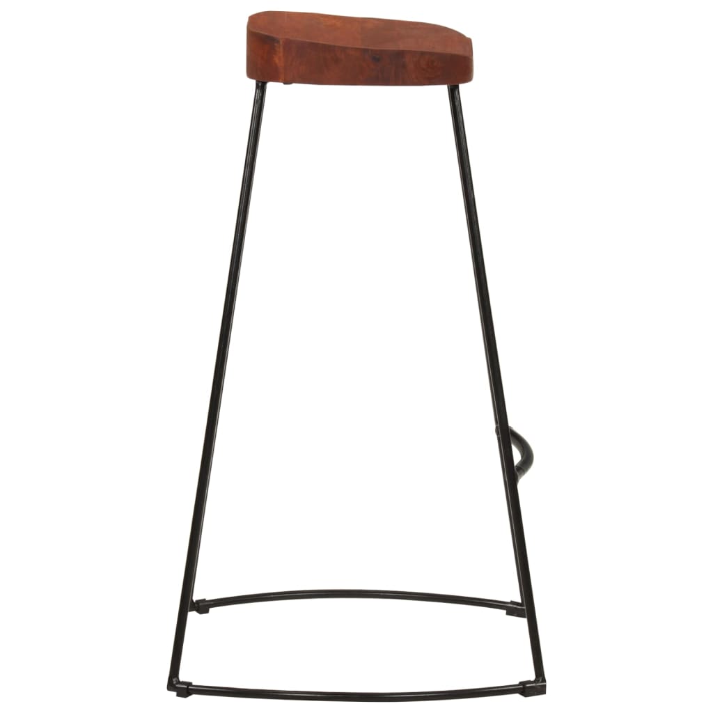Barkrukken 2 st Gavin 50x40x78 cm massief mangohout is nu te koop bij PeponiXL, paradijselijk wonen!