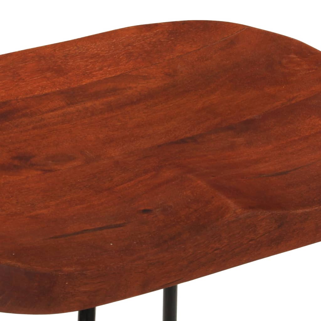 Barkrukken 2 st Gavin 50x40x78 cm massief mangohout is nu te koop bij PeponiXL, paradijselijk wonen!
