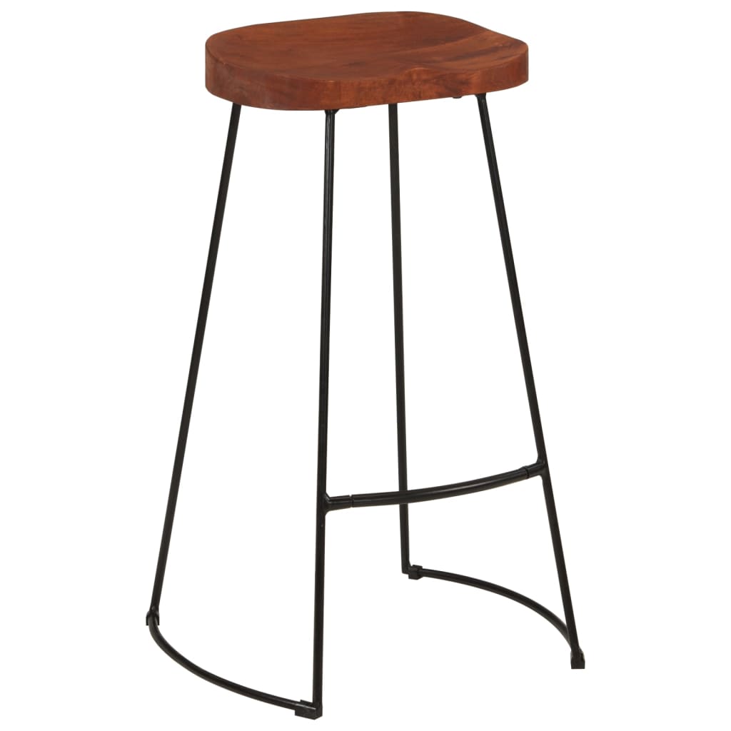 Barkrukken 2 st Gavin 50x40x78 cm massief mangohout is nu te koop bij PeponiXL, paradijselijk wonen!