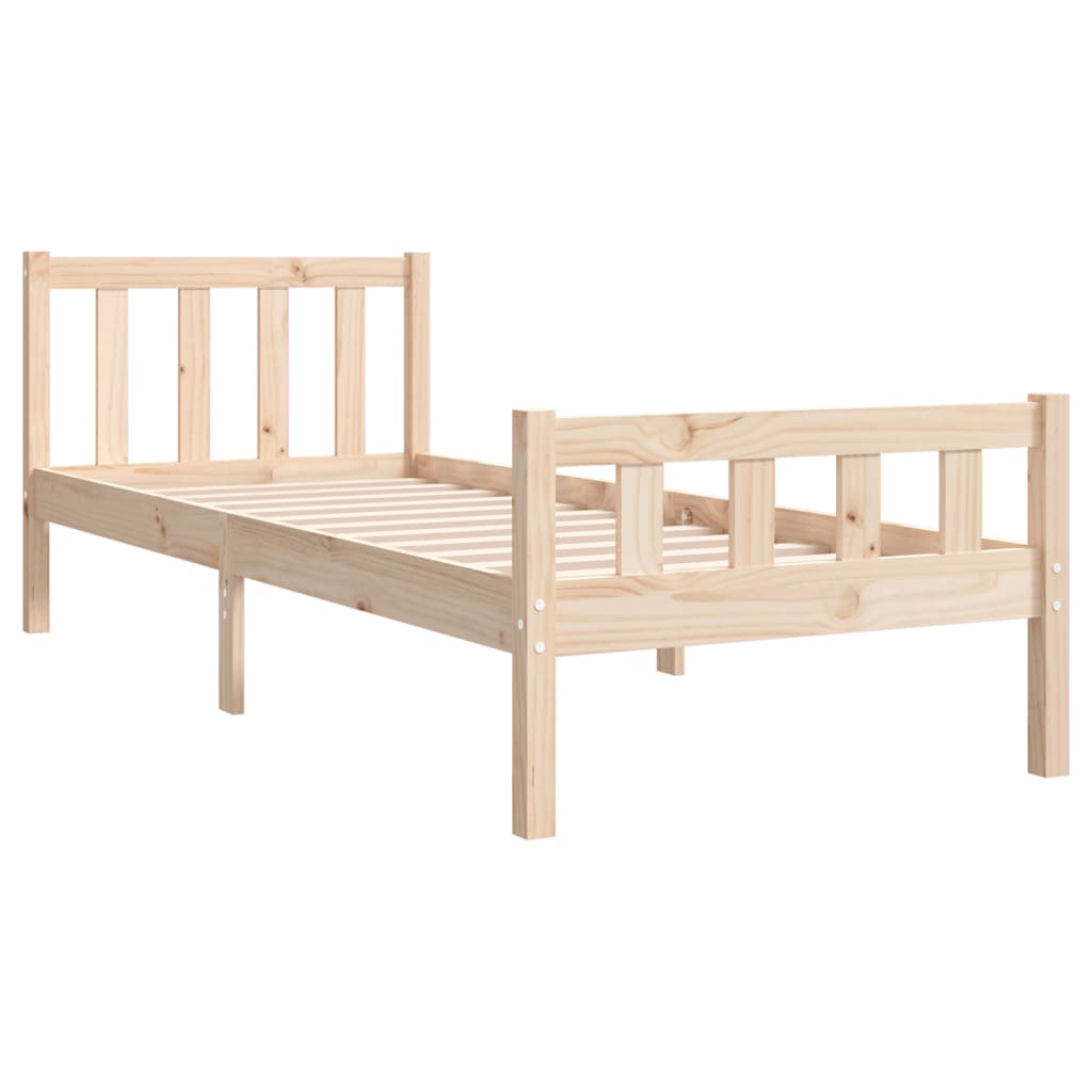 Bedframe massief hout 75x190 cm is nu te koop bij PeponiXL, paradijselijk wonen!