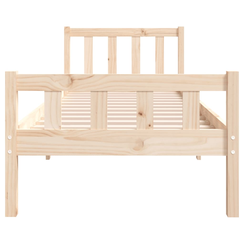 Bedframe massief hout 75x190 cm is nu te koop bij PeponiXL, paradijselijk wonen!