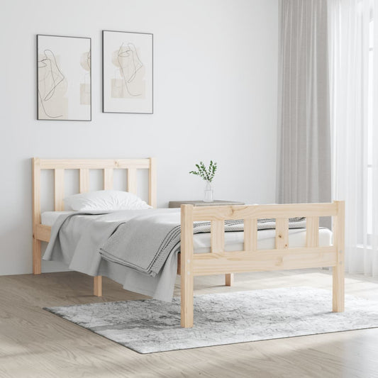 Bedframe massief hout 75x190 cm is nu te koop bij PeponiXL, paradijselijk wonen!