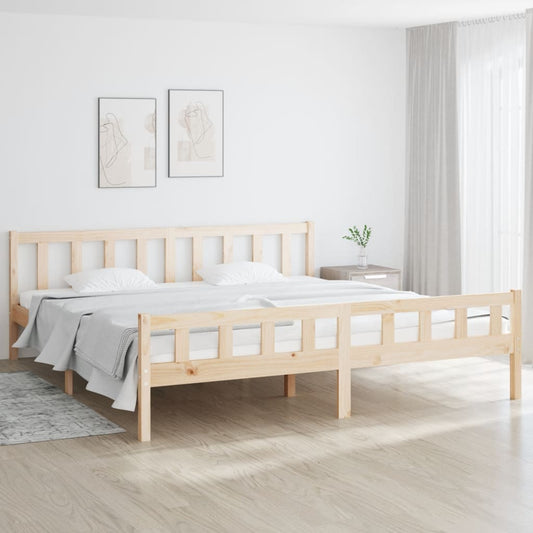 Bedframe zonder matras massief hout 160x200 cm is nu te koop bij PeponiXL, paradijselijk wonen!