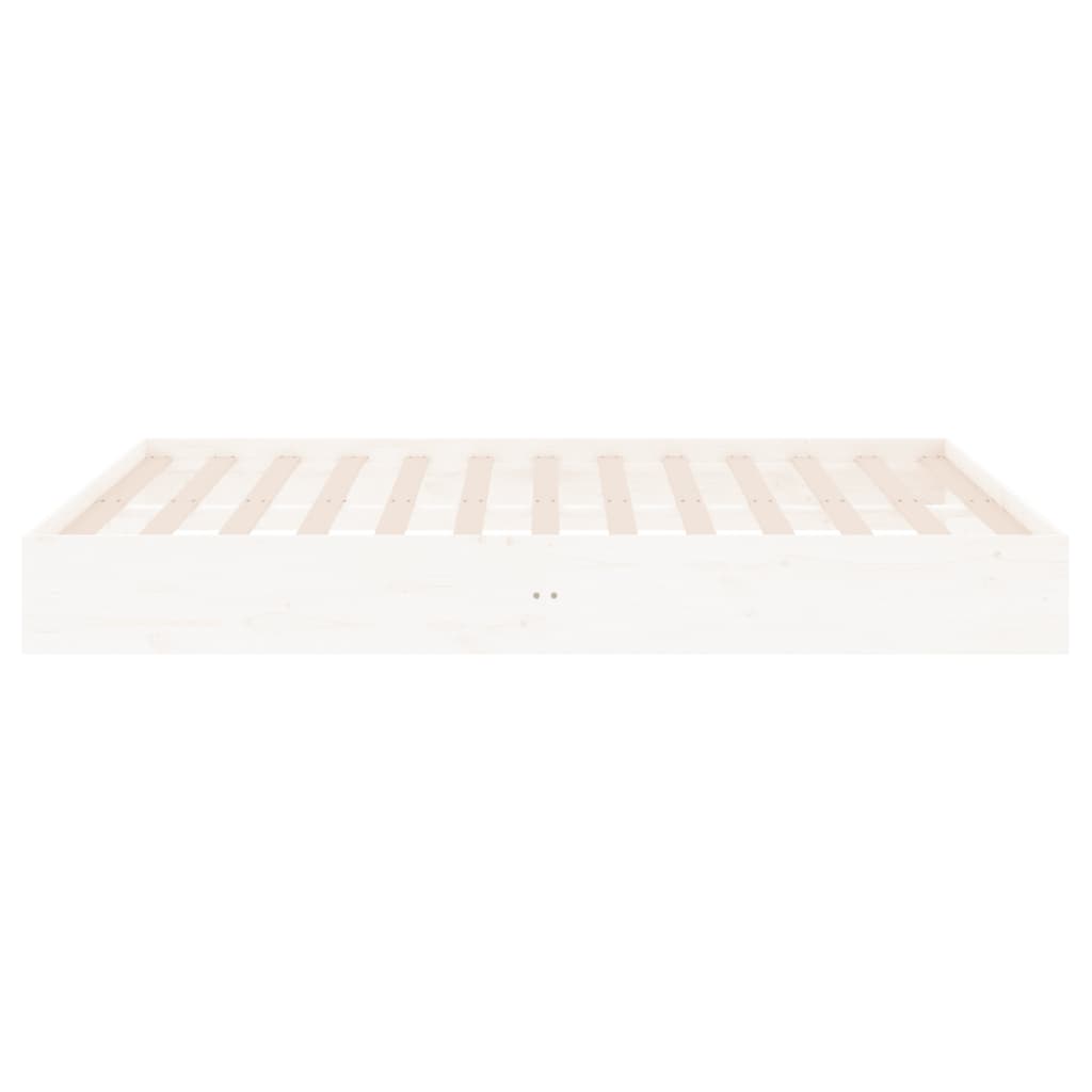 Bedframe massief hout wit 160x200 cm is nu te koop bij PeponiXL, paradijselijk wonen!