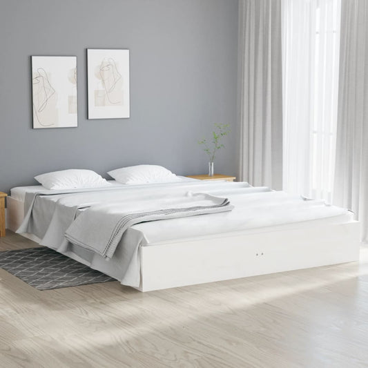 Bedframe massief hout wit 120x200 cm is nu te koop bij PeponiXL, paradijselijk wonen!