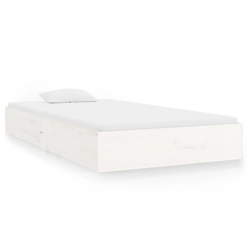 Bedframe massief hout wit 100x200 cm is nu te koop bij PeponiXL, paradijselijk wonen!
