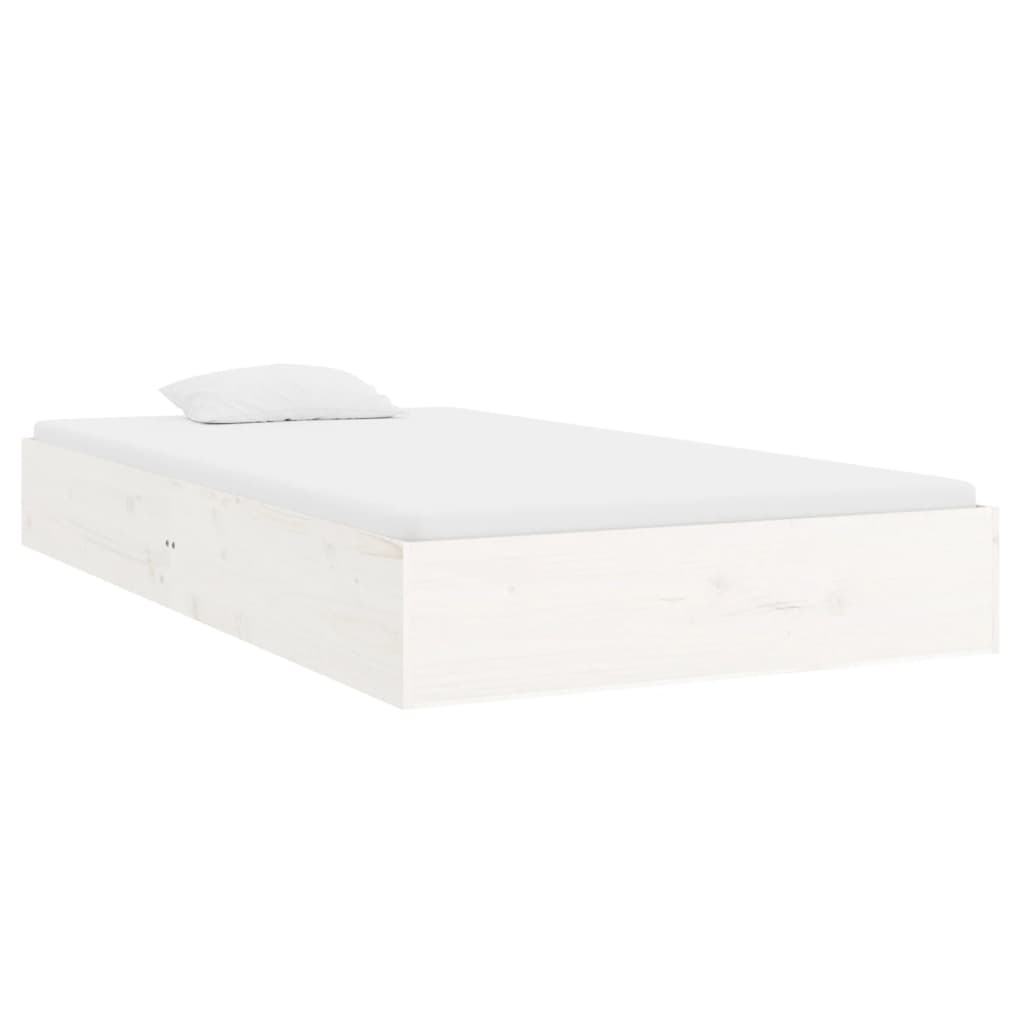 Bedframe massief hout wit 100x200 cm is nu te koop bij PeponiXL, paradijselijk wonen!