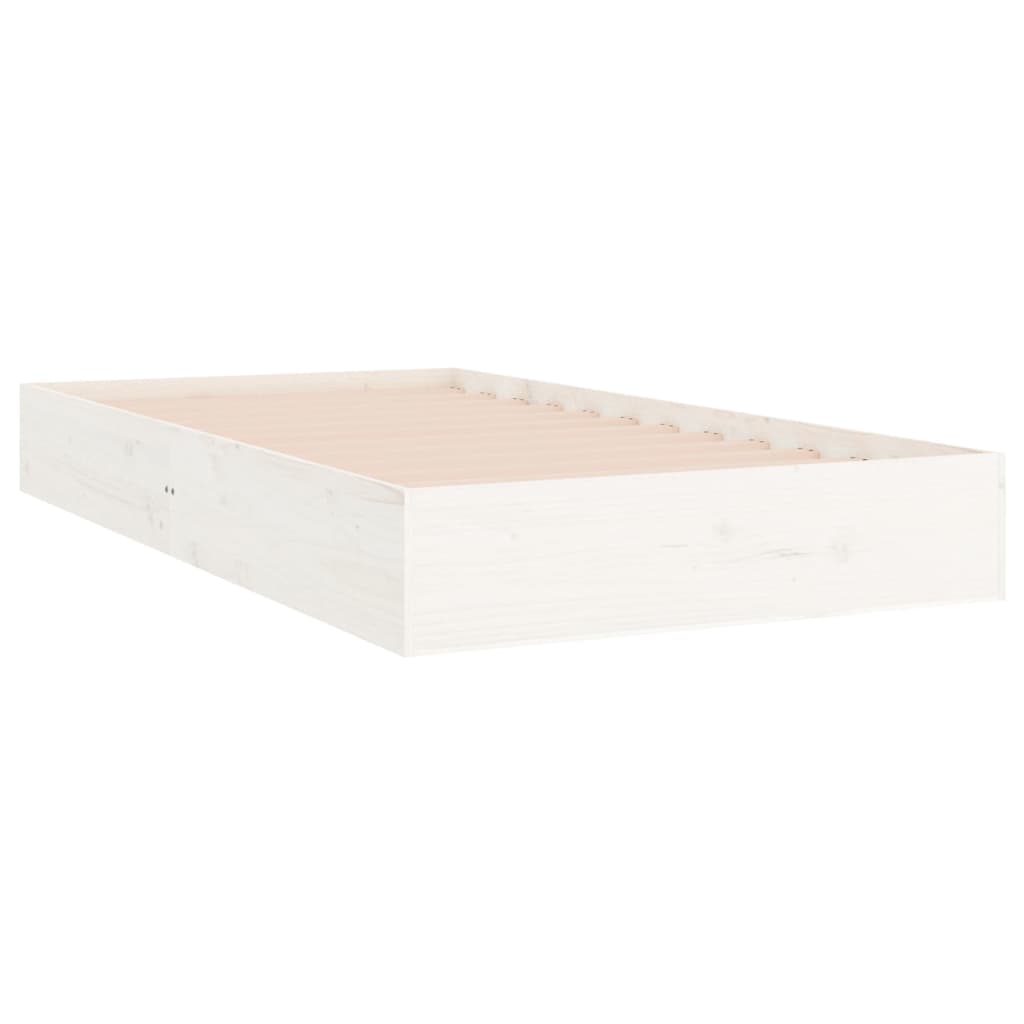 Bedframe massief hout wit 100x200 cm is nu te koop bij PeponiXL, paradijselijk wonen!